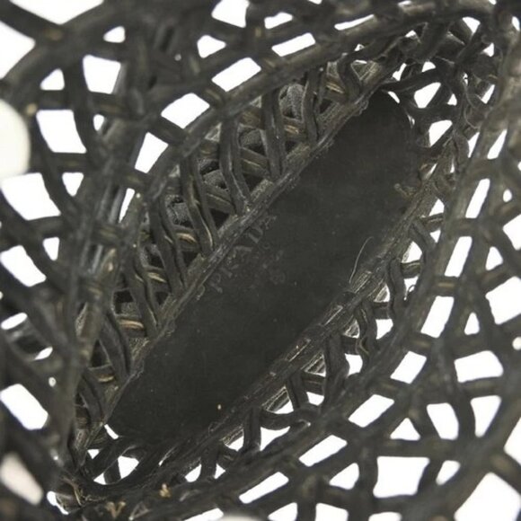 PRADA BLACK SUEDE HANDBAG YQ02428 BNN09 - Picture 5 of 7